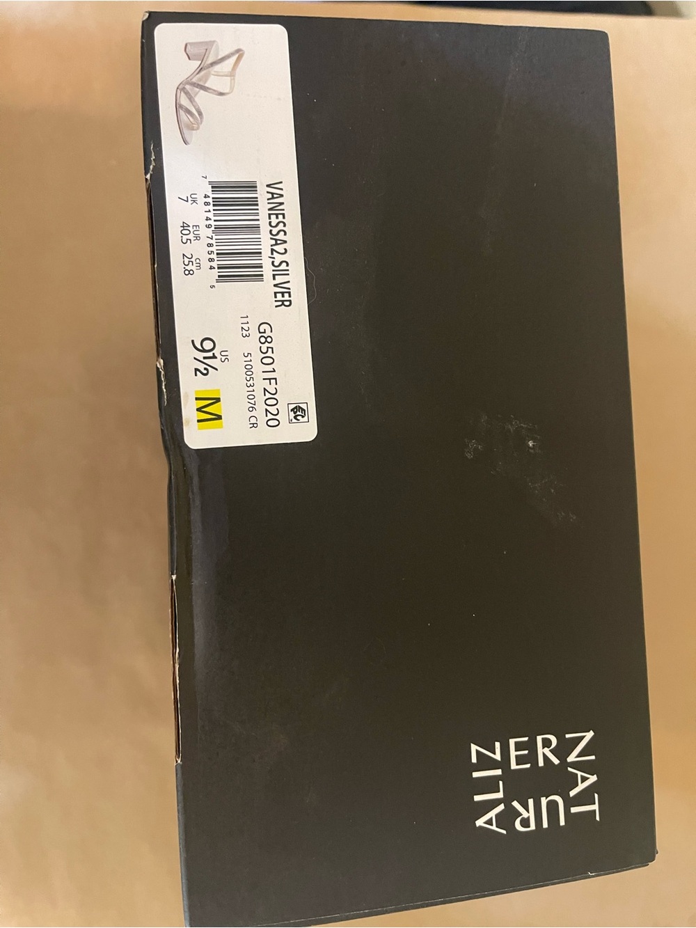 Naturalizer Vanessa2 Silver Rhinestone Strappy Mid Block Heels | size 9.5 - Picture 6 of 6